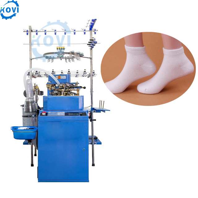 Industrial 4 Inch Plain & Terry Sock Making Machine Fully Computerized Cotton Sock Knitting Machine