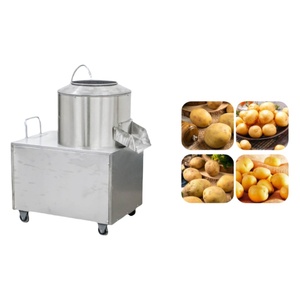 Machine industrielle commerciale automatique compacte pour éplucher et nettoyer les patates douces, peladora de papas, pour fruits et légumes - Product Image 5