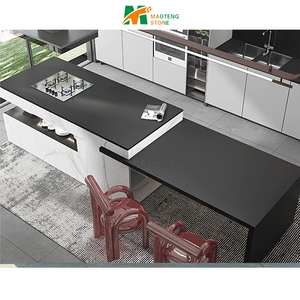 Thiết kế hiện đại 3D kết cấu thiêu kết nhà bếp bằng Đá Bàn Đá Nhân Tạo chịu nhiệt cho giải pháp mô hình 3D - Product Image 4