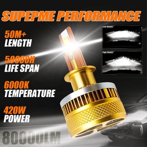 Focos Delanteros <span class=keywords><strong>Led</strong></span> Chenlang 420W 40000LM H7 H11 6000K Bombillas <span class=keywords><strong>para</strong></span> Auto Bombillos 9005 9006 H1 Canbus Luces H4 Faro <span class=keywords><strong>Led</strong></span> <span class=keywords><strong>para</strong></span> <span class=keywords><strong>Coche</strong></span> <span class=keywords><strong>Led</strong></span> - Product Image 3