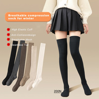 Chaussettes longues personnalisées, chaussettes hautes jusqu'à la cuisse, design de style japonais, chaussettes confortables de haute qualité