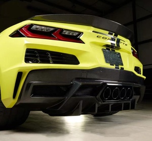 Diffuseur arrière en fibre de carbone sèche pour Chevrolet <span class=keywords><strong>Corvette</strong></span> C8 Z06 ZR1, kit carrosserie pour pare-chocs arrière - Product Image 4