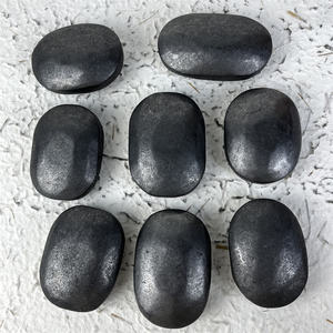 Commercio all'ingrosso di alta qualità di pietra di <span class=keywords><strong>Shungite</strong></span> di quarzo di <span class=keywords><strong>Shungite</strong></span> lucido pietra di palma per Fengshui - Product Image 6