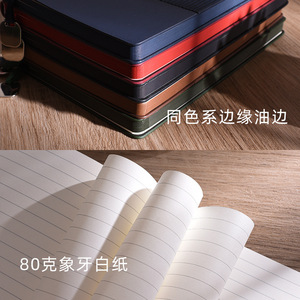 สมุดโน้ตหนัง A5 ปกอ่อน เย็บด้าย สำหรับธุรกิจ/สำนักงาน ชุดของขวัญส่งเสริมการขาย กระดาษดาหลินคุณภาพเยี่ยม - Product Image 2