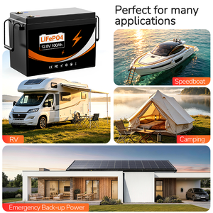 แบตเตอรี่ลิเธียม LiFePO4 12.8V 100Ah ของสหรัฐอเมริกา พร้อมระบบจัดการแบตเตอรี่ 100A (BMS) เกรด A 6000 รอบการใช้งาน สำหรับโซลาร์เซลล์ รถบ้าน เรือ ได้รับการรับรองมาตรฐาน CE UN38.3 - Product Image 6