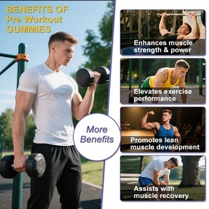 Winstown Private Label Adult Pre Workout Candy Vegan Gummies Improve <b>Athletic</b> Performance Muscle Growth acting energy gummy - Product Image 3