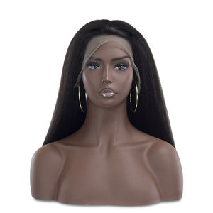 Perruque <span class=keywords><strong>Yaki</strong></span> brésilienne naturelle crépue, cheveux lisses, 12a, 26 pouces, offre spéciale, haute qualité - Product Image 2