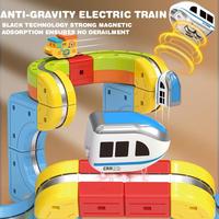 Juguete Educativo para Niños, Tren de Alta Velocidad con Diseño de Dibujos Animados, Luces de Colores, Música y Levitación Magnética