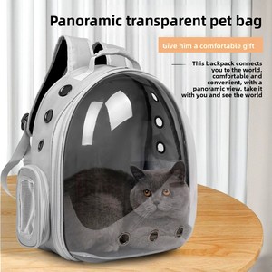 Transportín Transparente, Portátil y Transpirable para Perros y Gatos, de Doble Correa para Hombro, con Cierre de Cremallera y Capacidad para 6.5 kg - Product Image 2