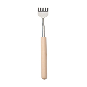 5 Claw Mini <strong>Promotional</strong> Telescoping Stainless Steel Wood Handle Back <strong>Scratcher</strong>