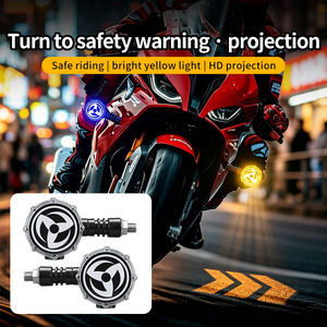 Feux de signalisation LED pour moto, projecteur lumineux coloré, clignotants séquentiels en forme de flèche d'aigle - Product Image 1