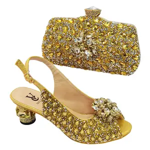 2024 Wedding Women Italian Shoes And Bag Set For Nigeria Party Matching Shoes And Bags