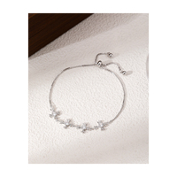 Bracelet en zircon à perles croisées de style luxueux, accessoires de mode populaires et exquis en Europe et en Amérique