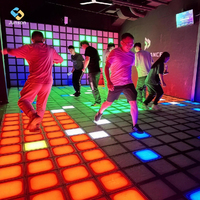 Sistema de Juego Interactivo con Piso LED de Píxeles para Parques Infantiles Interiores, Equipamiento para Parques de Diversiones
