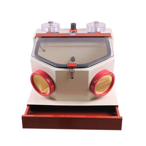 Machine de sablage et d'abrasion à double stylo pour petits modèles dentaires et bijoux, polissage de type tiroir pour technicien dentaire - Product Image 2