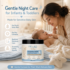 Crème pour l'eczéma à l'avoine et aux céramides pour bébés, marque privée, pour peaux sèches, irritées et sensibles, réparation de l'eczéma du bébé - Product Image 3