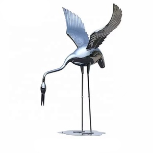 Escultura de <span class=keywords><strong>metal</strong></span> de cisne de acero inoxidable escultura de <span class=keywords><strong>metal</strong></span> oxidado estatua de pájaro escultura de jardín <span class=keywords><strong>metal</strong></span> - Product Image 3