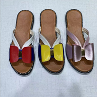 Nouvelles pantoufles plates pour femmes, colorées, décontractées, confortables et résistantes à l'usure, à semelle souple, grandes tailles