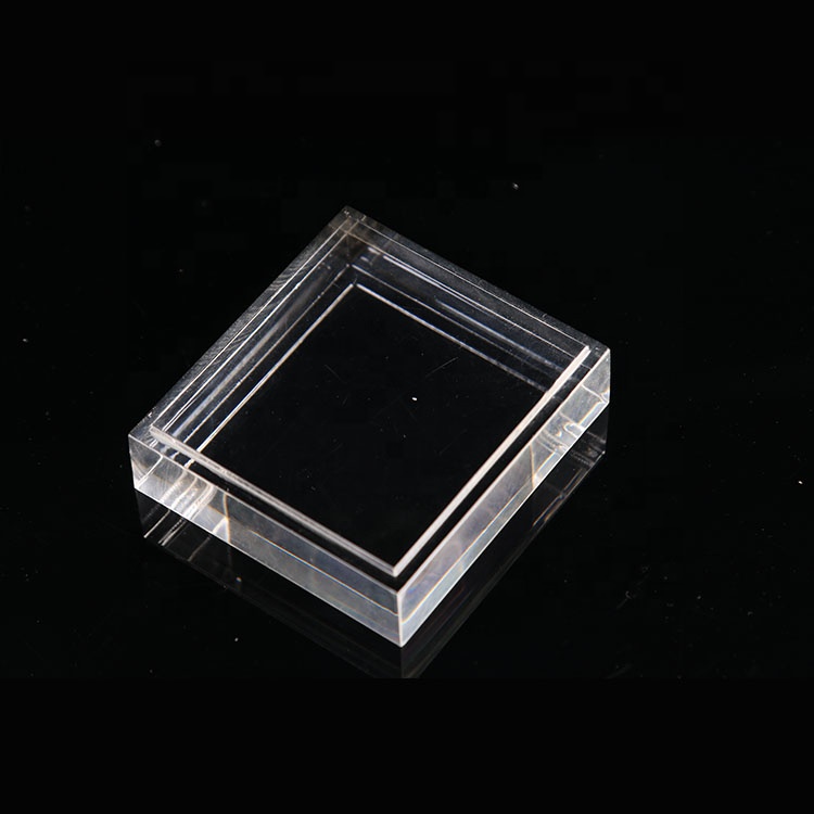Стенд для отображения минералов Lucite из перспекса, детали для фрикциона с чпу, квадратная акриловая основа с плоским краем