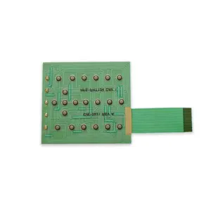 Hot penjualan Control Keypad Sirkuit Cetak Overlay Keyboard Membran Switch dengan kubah Logam