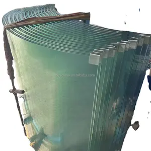 China suppliers glass factory curved glass sunroom greenhouse bend tempered glass panels UAE Dubai