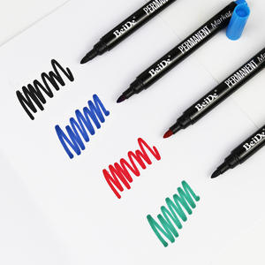 Set di 4 <span class=keywords><strong>Penne</strong></span> Permanenti a Punta Fine ad Asciugatura Rapida per Ufficio e Scuola - Product Image 1