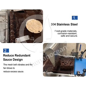 <span class=keywords><strong>Machine</strong></span> à enrober le <span class=keywords><strong>chocolat</strong></span> OCENA avec tunnel de refroidissement pour la tempérance et la glaçage des confiseries - Product Image 4