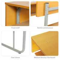 Ensemble de bureau et banc double connectés modernes pour étudiants, en MDF de 18 mm, pour mobilier de salle de classe d'école primaire (vente en gros)