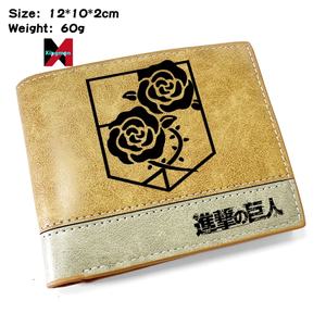 Attaque sur <span class=keywords><strong>Titan</strong></span> Cartoon Wallet avec porte-cartes court porte-monnaie poche unisexe cadeau - Product Image 2