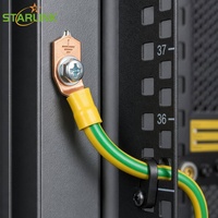 Armoire de serveur réseau Starlink 37U 19 pouces avec porte en verre, armoire de centre de données sur pied verrouillable