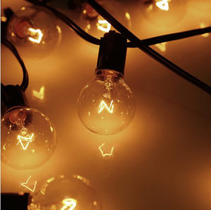 <span class=keywords><strong>Guirnalda</strong></span> de Luces Navideñas de 25 Pies/50 Pies con <span class=keywords><strong>Bombillas</strong></span> Edison G40 Transparentes con Base E12, <span class=keywords><strong>Bombillas</strong></span> Vintage de Bola Transparente para Exteriores, Patio, Decoración Colgante - Product Image 4