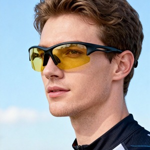 Polarized Cycling Sunglasses Full Rim <b>Adjustable</b> <b>Strap</b> Windproof Outdoor Sports Eyewear - Product Image 4
