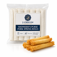 Rollitos de cerdo con carne de oveja congelada, Dim Sum chino OEM, opción vegetariana, venta al por mayor para restaurantes, distribuidores, marca privada