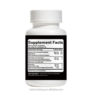 Compléments alimentaires à base de plantes pour la santé des articulations, OEM/ODM, curcuma, <span class=keywords><strong>boswellia</strong></span>, soutien immunitaire, capsules pour le soutien des articulations - Product Image 6