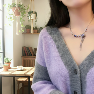 Vendita all'ingrosso calda di tendenza Boho Chic oro croce collana a chiave carina da donna di moda gioielli con motivo geometrico girocollo di perle - Product Image 3