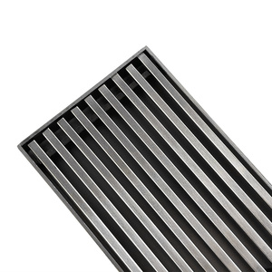SS 304 Acier Inoxydable MCBKRPDIO <span class=keywords><strong>Invisible</strong></span> Douche Drain De Sol Noir Or Long Canal Linéaire Salle De Bains Anti Odeur Carrelage Insert - Product Image 5