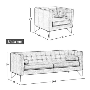 Canapé d'angle en cuir moderne, 3 places, mobilier de salon