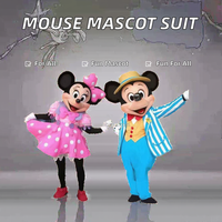 Poupées Mickey et Minnie personnalisées, colorées, à thème de Noël, design classique, en peluche, pour la décoration et la collection