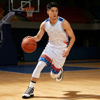 Setelan Kaos Basket Musim Panas Cetak Transfer Panas Kustomisasi Cepat Berkualitas Tinggi Baru, Bernapas dan Cepat Kering