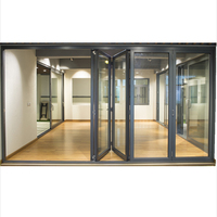 2024 nouveau style double vitrage coin aluminium système pliant porte pliante balcon porte pliante