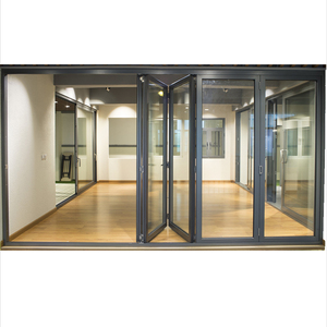 2024 nouveau style <span class=keywords><strong>double</strong></span> vitrage coin aluminium système pliant <span class=keywords><strong>porte</strong></span> <span class=keywords><strong>pliante</strong></span> balcon <span class=keywords><strong>porte</strong></span> <span class=keywords><strong>pliante</strong></span> - Product Image 3