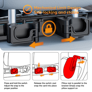 Reposacabezas giratorio ergonómico con soporte cervical, cómodo y elegante, para aliviar el dolor de cuello, almohada de espuma viscoelástica para el cuello del coche. - Product Image 6