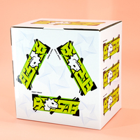 Boîtes d'expédition de ballons de basket en carton ondulé, avec logo noir imprimé, pour l'expédition de ballons de basket