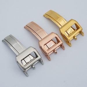 18mm không gỉ triển khai Clasp cho iwc Gấp Clasp iwc Pilot Mark <span class=keywords><strong>Rose</strong></span> <span class=keywords><strong>Gold</strong></span> Watchband Gấp Clasp khóa - Product Image 1
