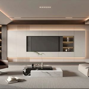 Meuble TV mural moderne minimaliste à succès, couleur personnalisable, fabriqué en Chine pour le salon - Product Image 1