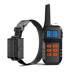 Collier électrique étanche de pluie, multifonction, anti-choc à distance, pour chien, écran LCD, 20 heures, 800 mètres, CN/GUA