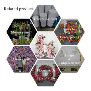 Arco y Fondo de Boda con Flores Artificiales Realistas en Rosa, con Flores de Seda Suaves en Tonos Rosa Empolvado y Suave - Product Image 5