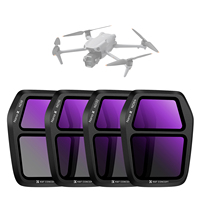 K&F Concept Lot de 4 filtres à densité neutre ND8 ND16 ND32 ND64 pour DJI Air 3S, ensemble de filtres ND multicouches