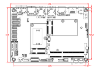 Placa Base Industrial PT-B68TK Nueva de 3.5 Pulgadas, 2*RJ45, VGA Integrada, Pin LVDS, IDE, CPU Pentium/Celeron, 8GB de RAM