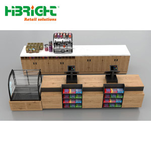 Comptoir de caisse moderne pour supermarché, comptoir de service en acier pour la vente en gros - Product Image 1